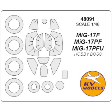MiG-17F / PF / PFU (HOBBY BOSS) + wheels masks KV 