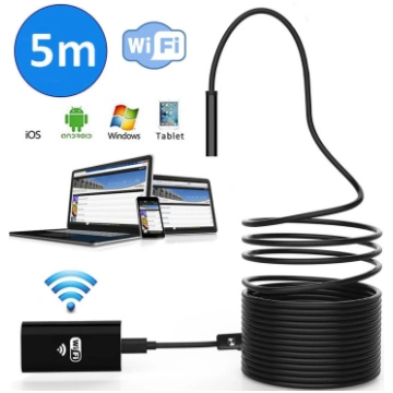 Bezvadu kamera - endoskops 5m, ar WiFi, ūdensiztur
