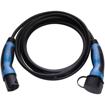 Evaka EV Charging Cable Type2-Type2 22kW 5m Black 