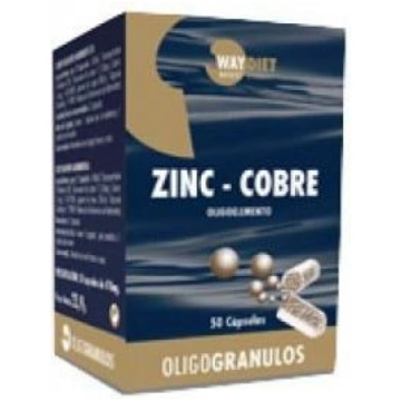 Zinc + Copper Oligogranulos 50 Capsules Waydiet