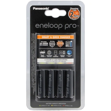 Panasonic Loader BQ-CC55 + 4 x R6/AA Eneloop Pro 2