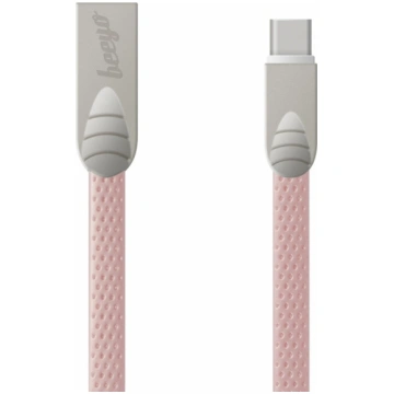 Beeyo Flat USB C-type cable pink