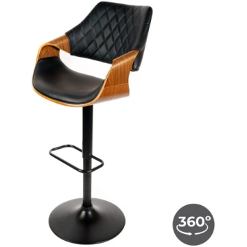 Bāra krēsls Sandhaugt black 031, grozāms 360 grādo