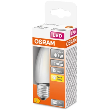 Spuldze Osram LED, E27, silti balta krās., E27, 4 