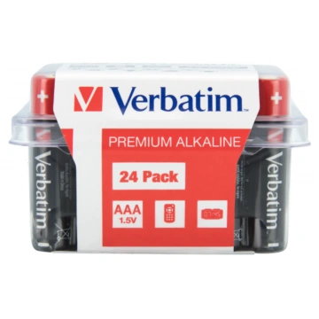 Baterijas Verbatim AAA Premium Alkaline 24-Pack 1.