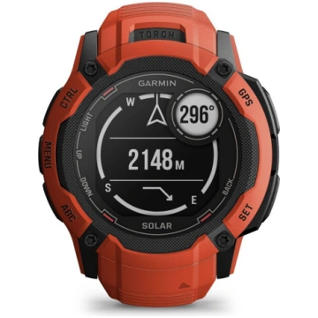 Garmin - Instinct 2X Solar Flame Red 010-02805-01 