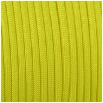 Paracord 550 basic giallo flu 4 mm - 50 mt