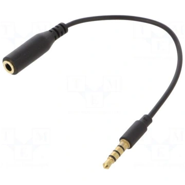 Cable | Jack 3.5mm 4pin socket,Jack 3,5mm 4pin plu