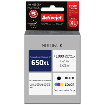 Activejet AH-M650RX Ink (replacement for HP 650 CZ