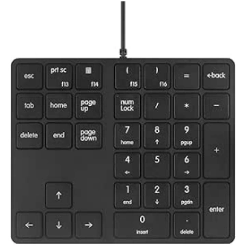 Qisan ciparu tastatūra Wired Numpad 34 taustiņi Po