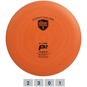 Diskgolfs disks „Putter P-LINE FLEX P2“ (oranžs) D