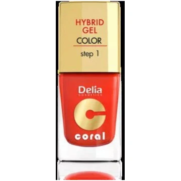 Nagu laka Delia Coral Hybrid Gel emalja Nr.14 oran