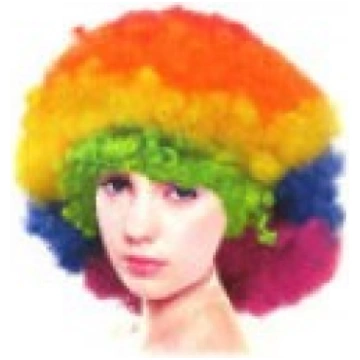 Parūka "AFRO" 3, varavīksne Pav2