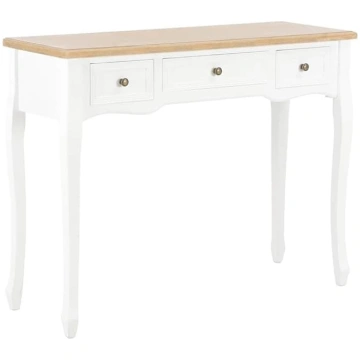 vidaXL Console Table with 3 Drawers Console Side T