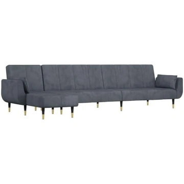 vidaXL Sofa Bed in L Shape, Corner Sofa with Sleep
