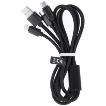 Maxlife 3in1 cable USB - Lightning + USB-C + micro