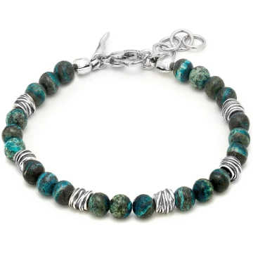 Giovanni Raspini Green Jasper Bracelet in 925 Silv