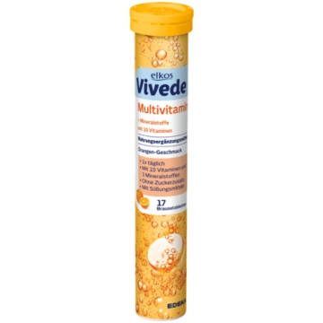 Elkos Vivede Multivitamīnu šķīstošās tabletes x17 
