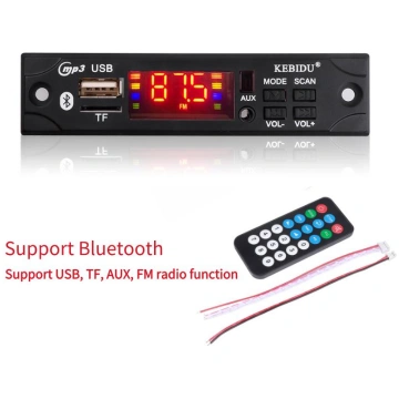 Kebidu automašīnas audio modulis Bluetooth MP3 dek