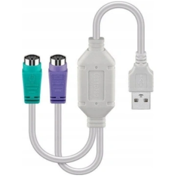 MicroConnect Microconnect USBA2XPS2 kabel PS/2 0,3