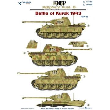 1:72 Colibri Decals 72160 - Pz.Kpfw.V Panter Ausf.