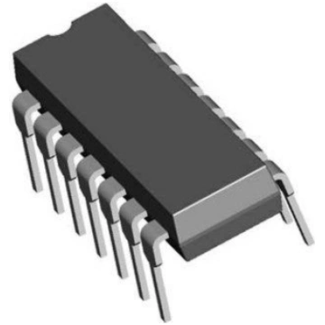 Mikroshēma CD4069 DIP14 RoHS TEXAS INSTRUMENTS
