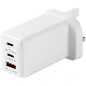 eSTUFF INFINITE USB-C Charger UK PD 67W GaN. 2 x U