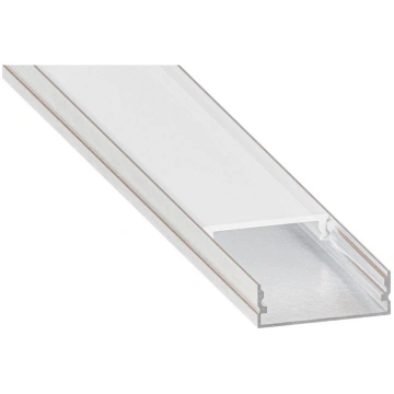 Iebūvējams profils LED lentēm, 1 m, sudraba/balts 