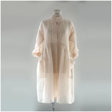Zephyr Kimono kleita pūderkrāsā Studio Natural