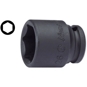 Muciņa 6-kanšu 1/2" 24 mm HANS