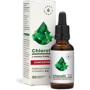 Aura Herbals AURA HERBALS Baltās zīdkoka hlorofila