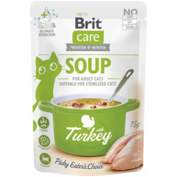 Brit Care Cat Soup Turkey zupa ar tītaru kaķiem 75