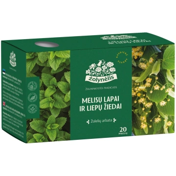 Tēja ŽOLYNĖLIS, citronu balzama lapas un liepu zie