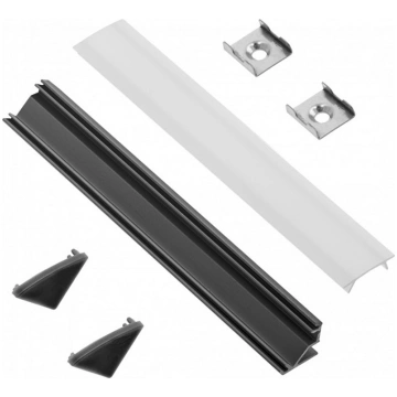 Profils LED lentei GLAX, melns; PA-ZGLAXNKKTOMZ-20