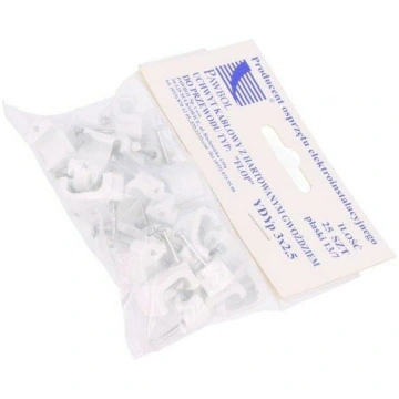 Holder; white; for flat cable,YDYp 3x2,5; 25pcs; w