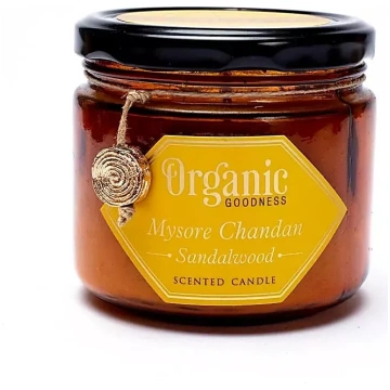 Sojas vaska svece Organic Goodness Sandalwood 200g