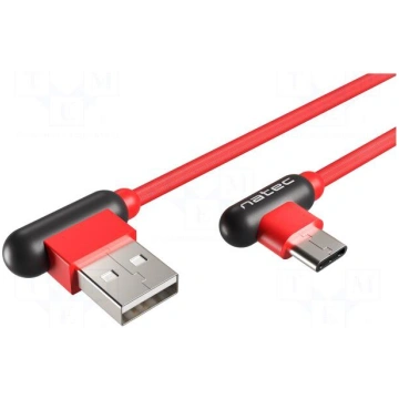 Cable | PRATI | USB 2.0 | USB A angled plug,USB C 