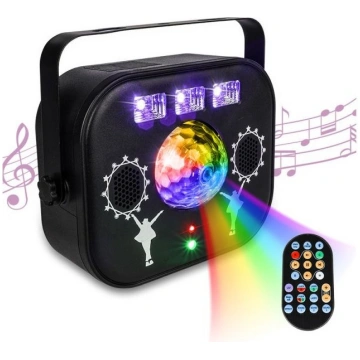 LIGHT4ME MULTIBOX multi-effect LED globe disco las