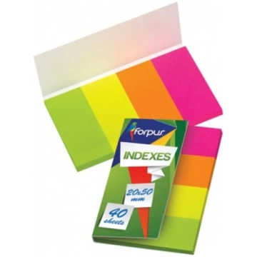 Paper-index Forpus, 20x50mm, Assorti, paper (4x40)