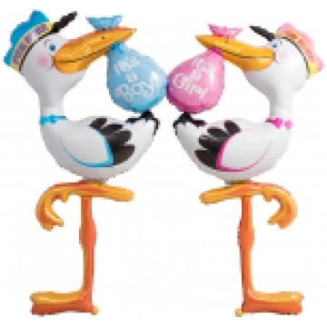 Gender Reveal Stork FOLIJA BALONS