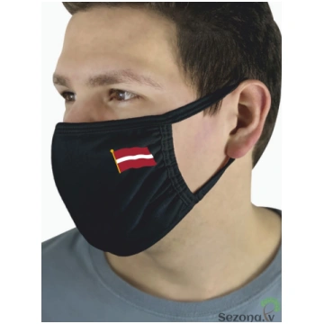 Auduma sejas maska melna LV2