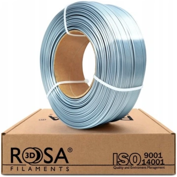 Filaments PLA Silk Silver 1.75mm 1kg Rosa3D ( 5907