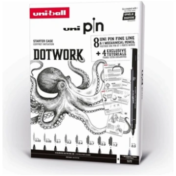 UNIBALL Uni Pin Dotwork Box - Gift box with exerci