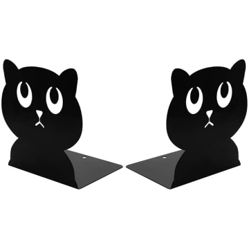 Metāla grāmatu paliktņi Black Cat Cute Cartoon Ani