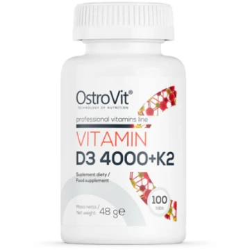 D3 vitamīns + K2 (100 tabletes/4000 SV) Ostrovit