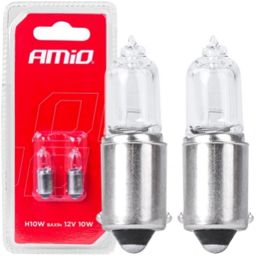 Halogen bulbs H10W 12V 10W BAX9S white 2pcs bliste