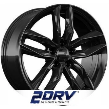2DRV WH40 (Melns) 8x19 ET43 5x112 66.6