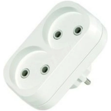 Adapteris Makel, 2-viet., b/z, balts, (20)