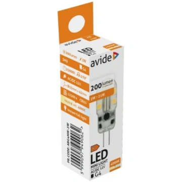 LED spuldze AVIDE, G4, 2W (=21W), 4000K, 12V, 200 