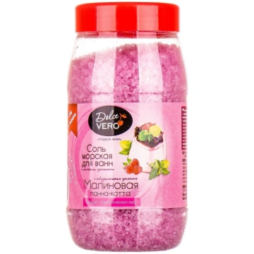 DOLCE VERO Vannas sāls Aveņu panna-cotta, 550 g